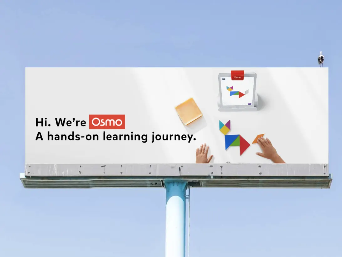 Osmo billboard — A hands-on learning journey
